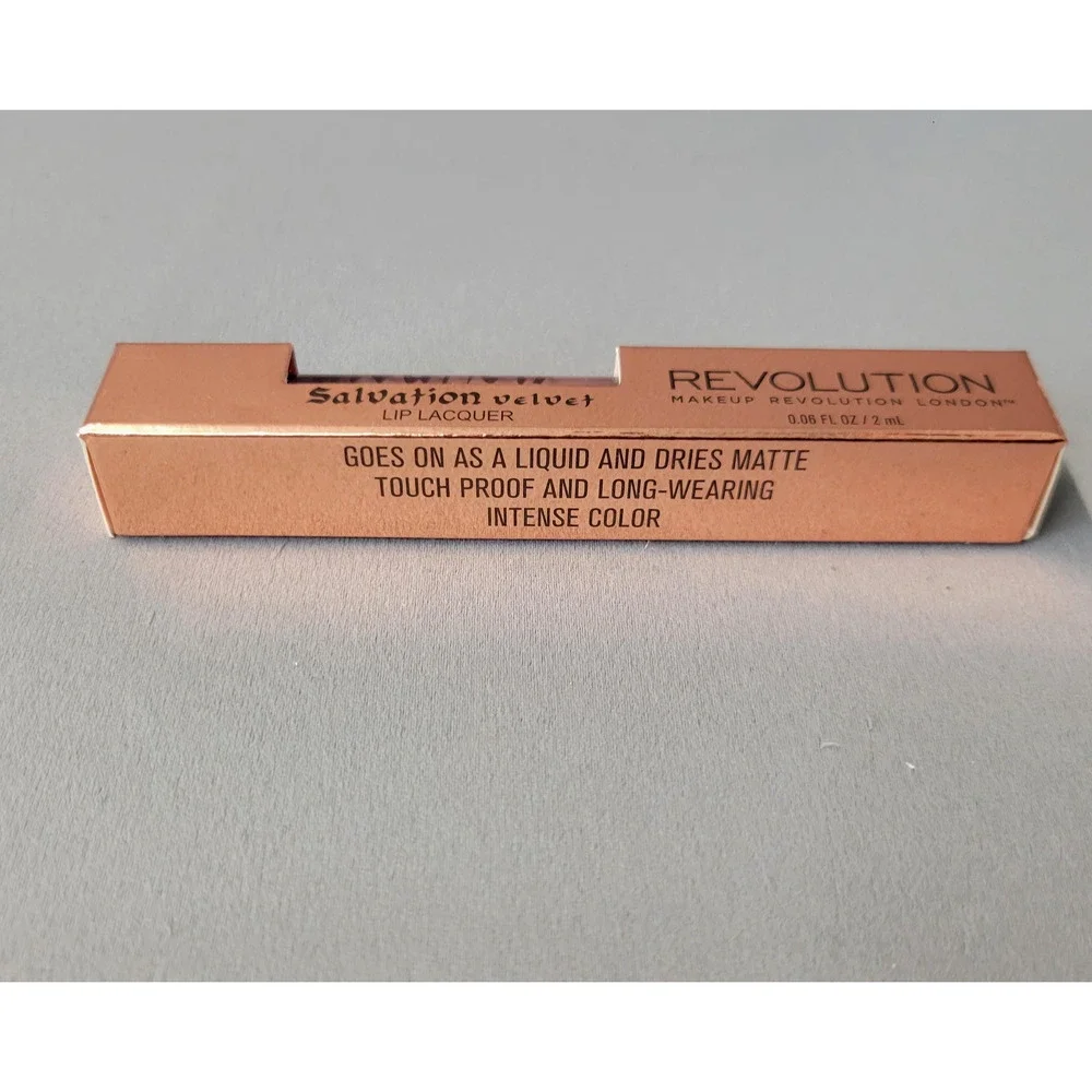 Makeup‎ Revolution London Salvation Velvet Lip Lacquer Attract 0.08oz Matte New